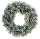30" Christmas Pine Wreath with Frosted Snow 60 Tips