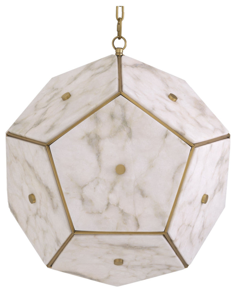 Pentagonal Alabaster Lantern | Eichholtz Gallo