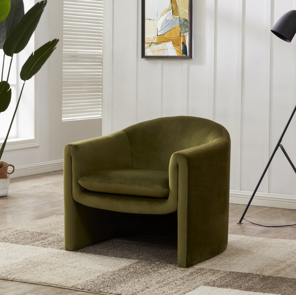 Safavieh Laylette Upholstered Accent Chair, Olive Green