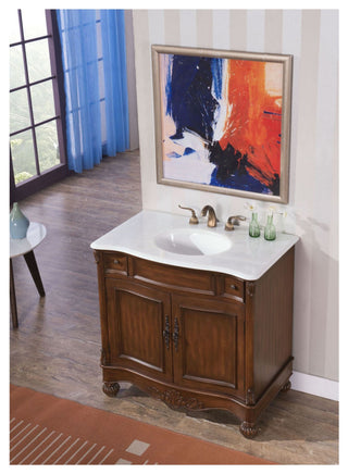 Elegant Lighting VF-1047-VW Windsor 36" - Brown