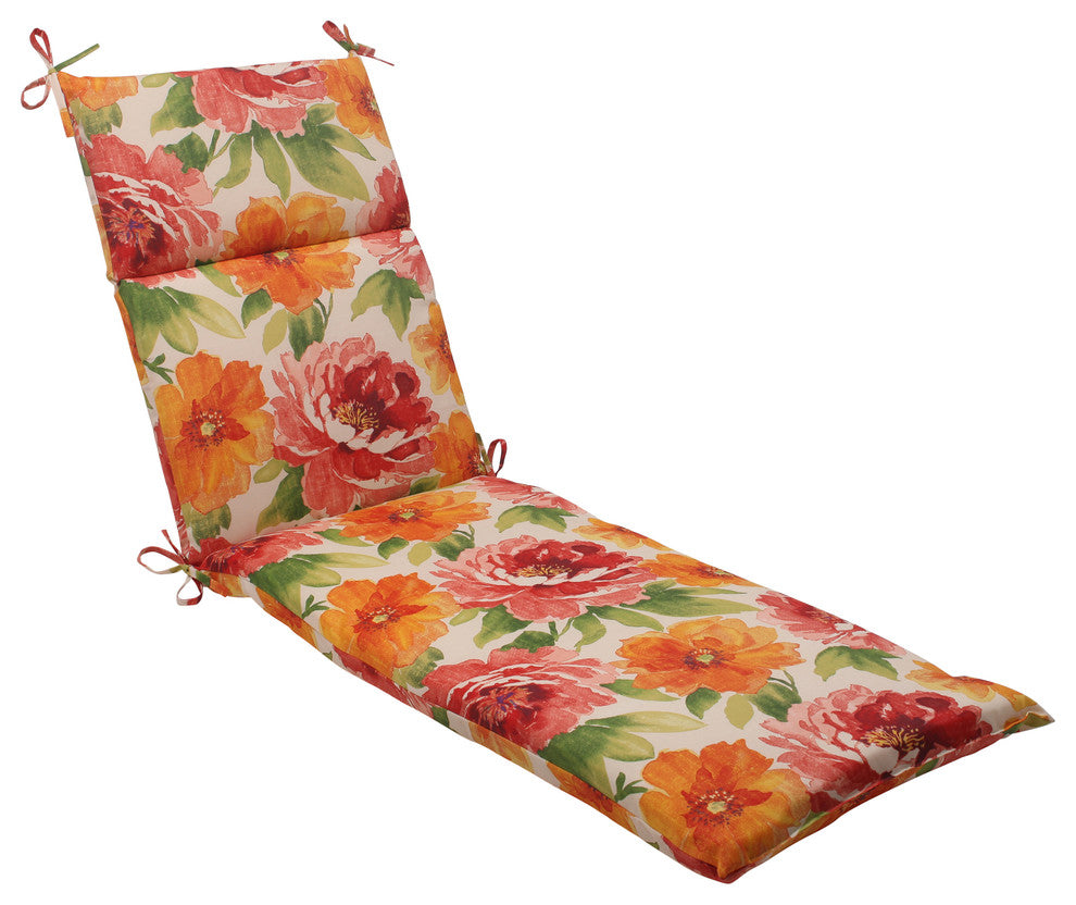 Primro Orange Chaise Lounge Cushion