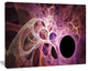 Fractal Angel Wings in Pink, Oversized Abstract Canvas Art Print, 60x40