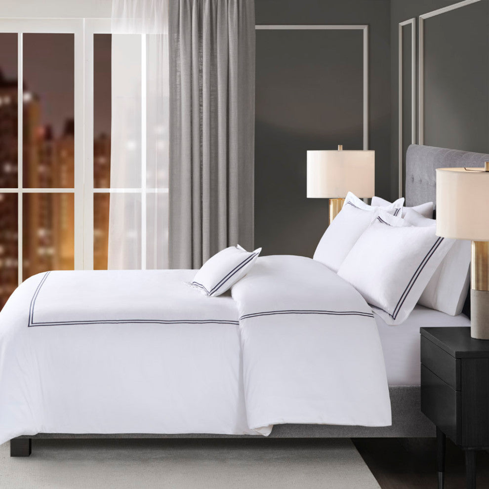 Madison Park Signature 500 Thread Count 100% Cotton Sateen Duvet Cover Set