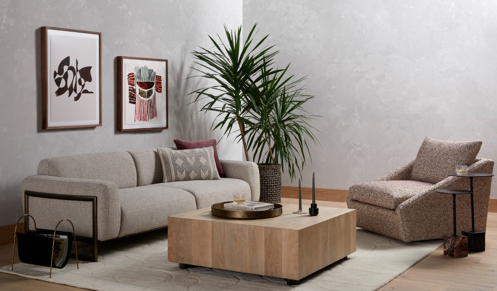 Hudson Square Coffee Table, Ashen Walnut