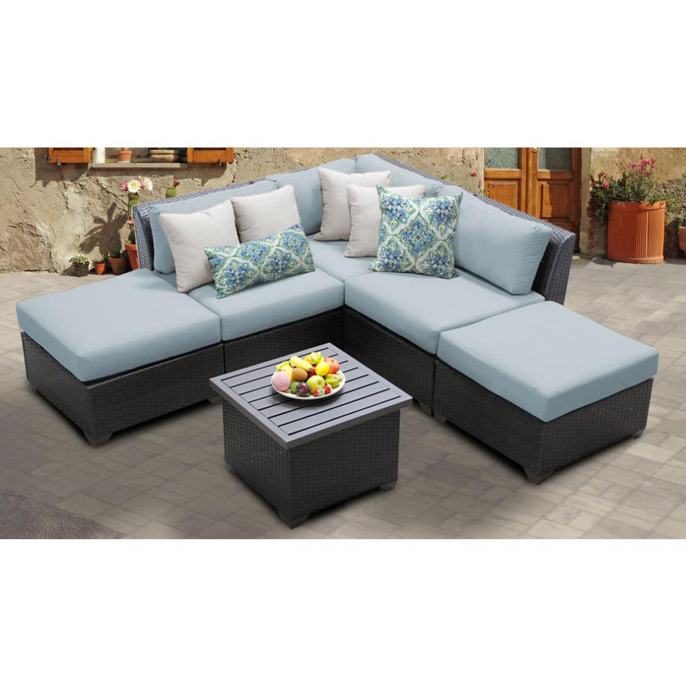 Barbados 6 Piece Outdoor Wicker Patio Furniture Set 06f Spa