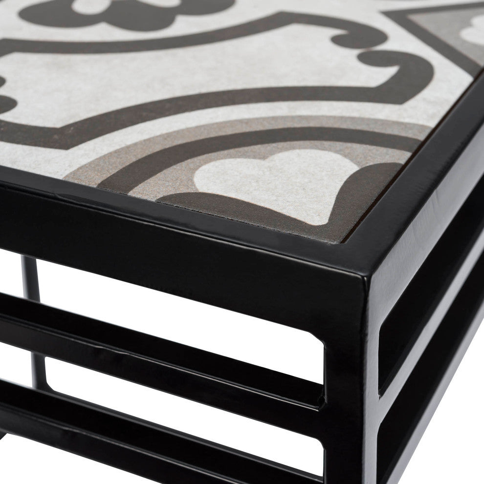 Lang Patio Table, Black