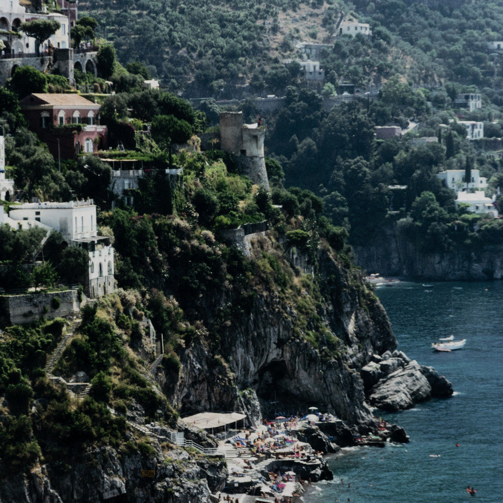 Beach, Positano By Slim Aarons