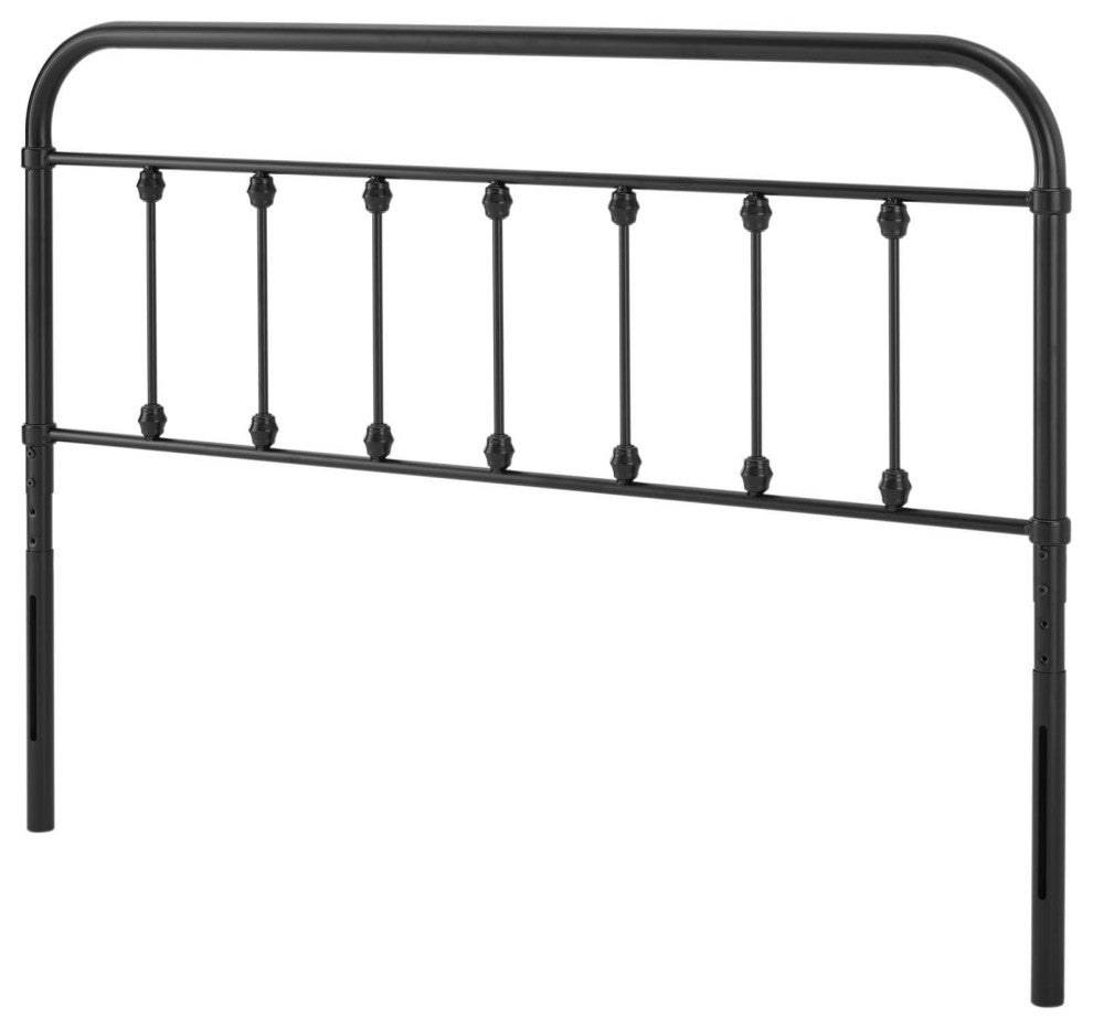 Headboard, King Size, Metal, Black, Modern Farmhouse, Bedroom Master Suite