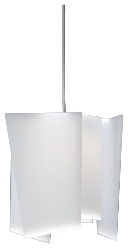 Levis LED Mini Pendant, Frosted Polymer