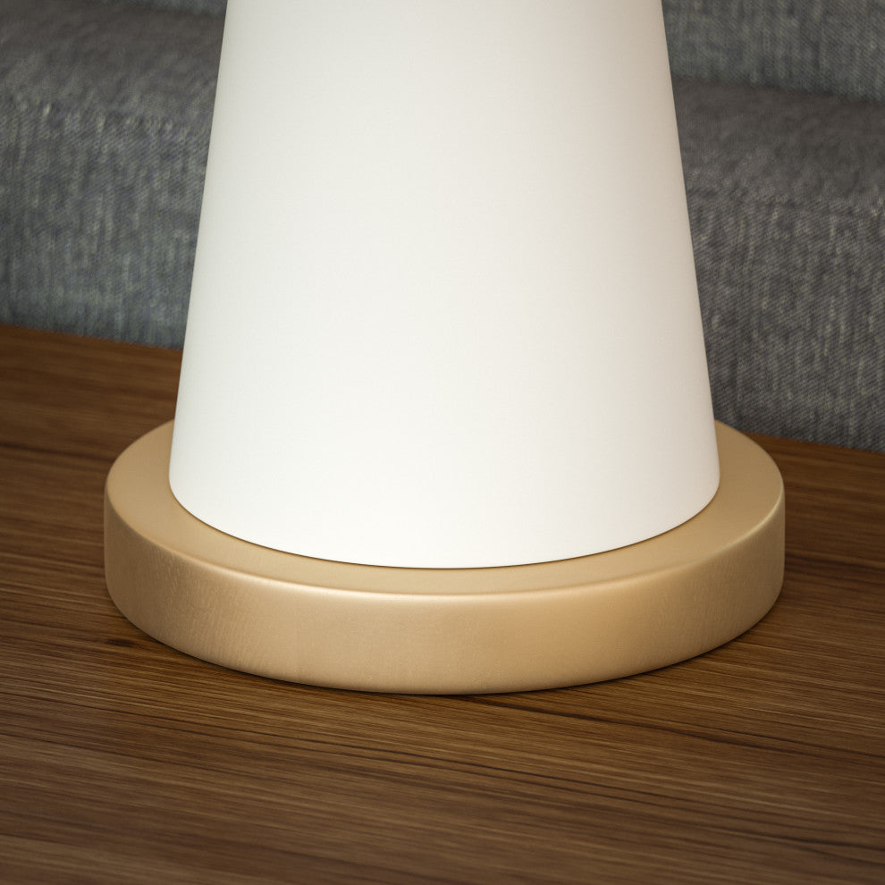 Kenroy 34343WH 1-Light Table Lamp, Saul