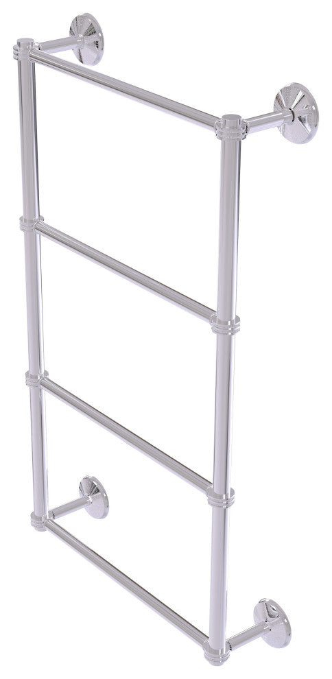 Monte Carlo 4 Tier 36" Ladder Towel Bar with Dotted Detail, Polished Chrome