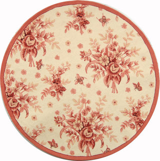 Safavieh Chelsea hk250c Floral Rug, Ivory/Rose, 2'6"x10'0" Runner