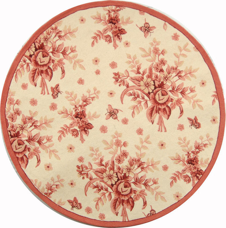 Safavieh Chelsea hk250c Floral Rug, Ivory/Rose, 2'6"x10'0" Runner