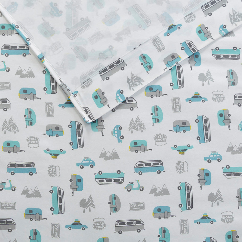 Intelligent Design Novelty Print Sheet Set, Grey Llamas