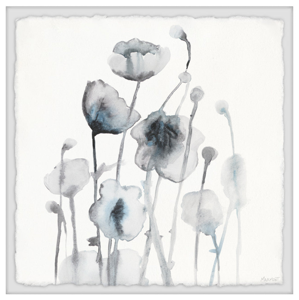 "Winter Leaves" Framed Painting Print, 24x24