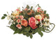 Rose Candleabrum Silk Flower Arrangement, Asst Pastel