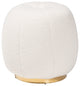 Lia Ivory Boucle Ottoman