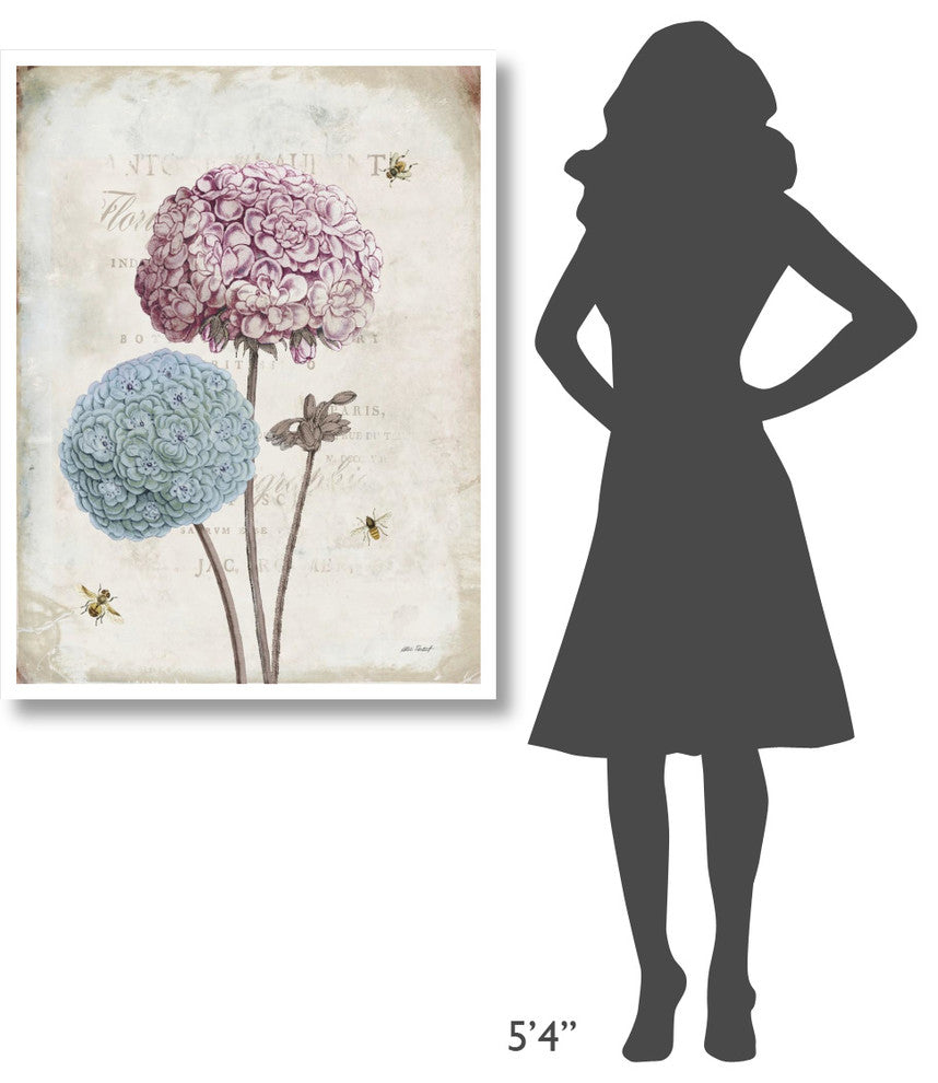 "Geranium Study II Pink Flower" Digital Paper Print by Katie Pertiet, 32"x42"