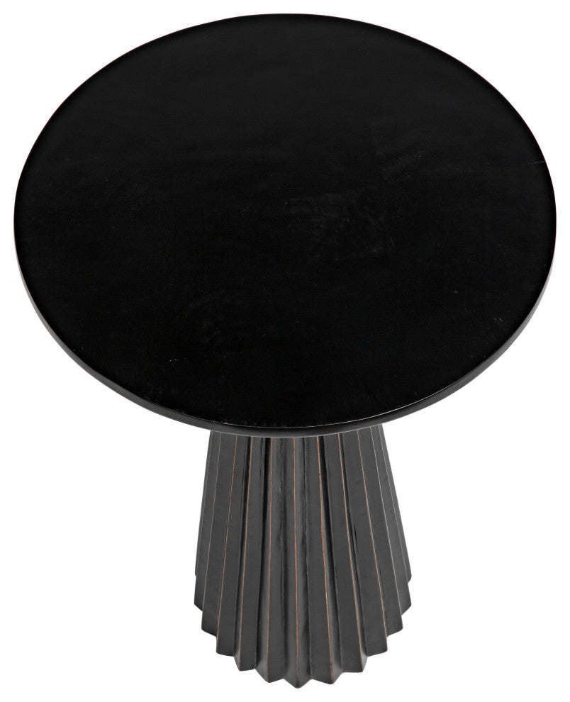 Orson Side Table, Hand Rubbed Black