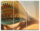 "Bulgy Brown 3-D Structure" Metal Wall Art, 3 Panels, 36"x28"
