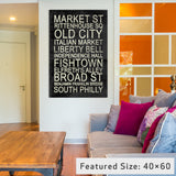 "Philly Gallery" by Erin Clark, 26x18x1.5"