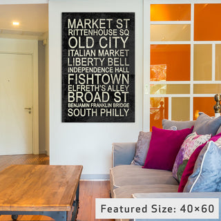 "Philly Gallery" by Erin Clark, 26x18x1.5"