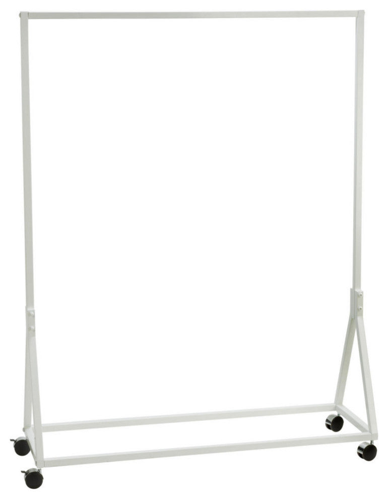 Metal Garment Floor Rack, White