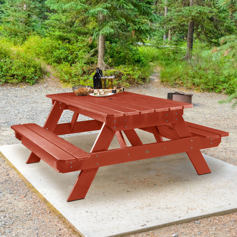 Sequoia National Picnic Table, Rustic Red