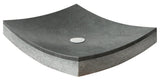 Arrecife Stone Rectangular Bathroom Sink, Black
