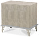 Hollywood Swank Upholstered Nightstand, Crystal Croc