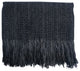Alpaca and Wool Silky Soft Throw Blanket, Black