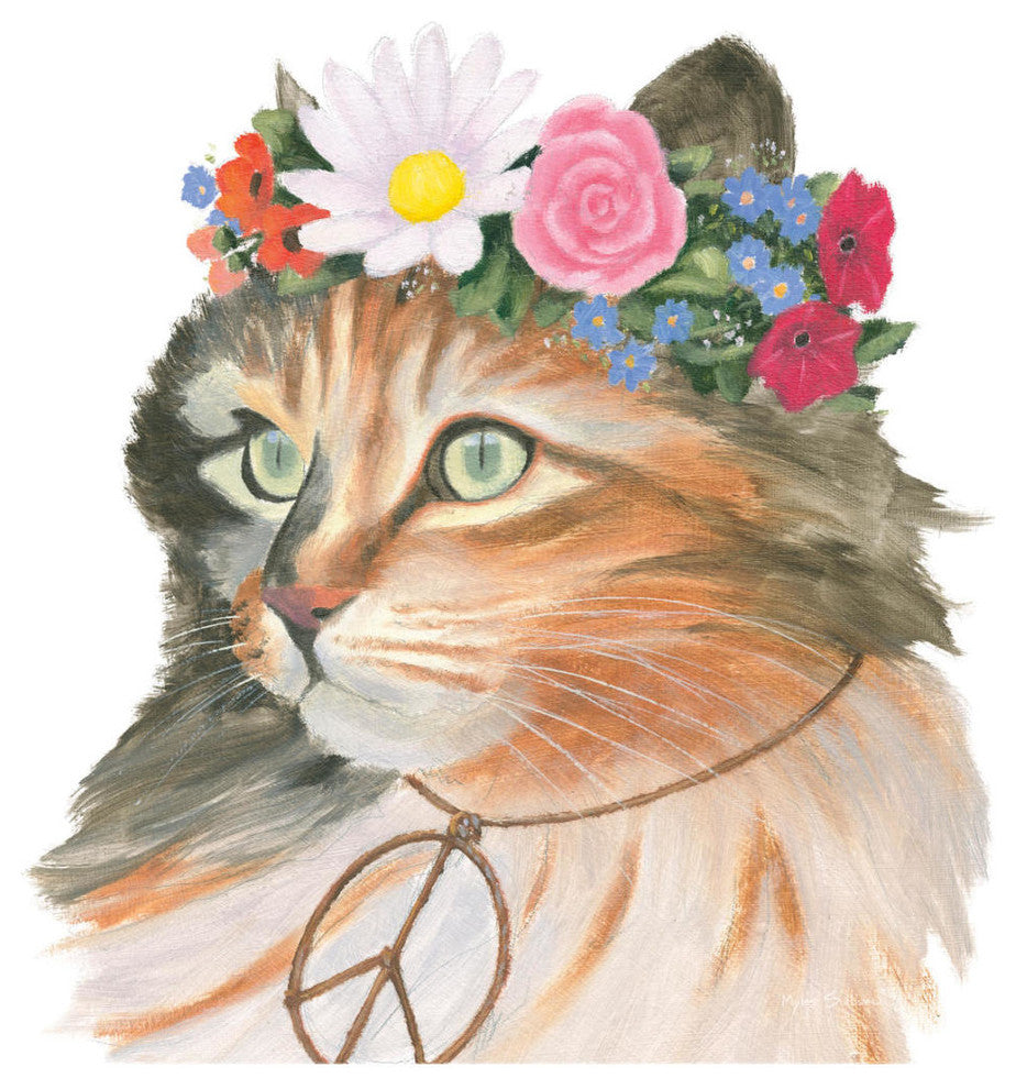 "Cattitude I" Digital Paper Print by Myles Sullivan, 20"x20"