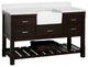 Charlotte 60" Bathroom Vanity, Chocolate, Quartz, Single