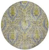 Byzantine Jewel Gold 16" Round Pebble Placemat, Set of 4