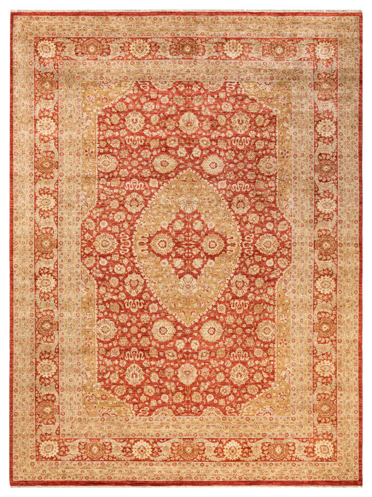 Mogul, One-of-a-Kind Hand-Knotted Area Rug Orange, 8'4"x11'4"