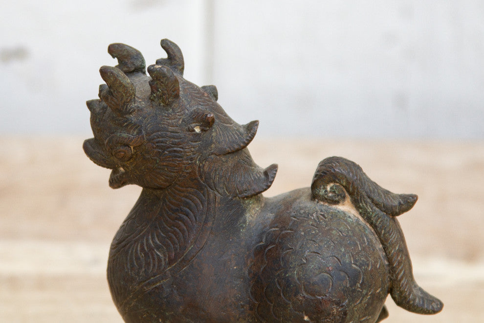 Large 19th Century Chinese Bronze Opium Weight