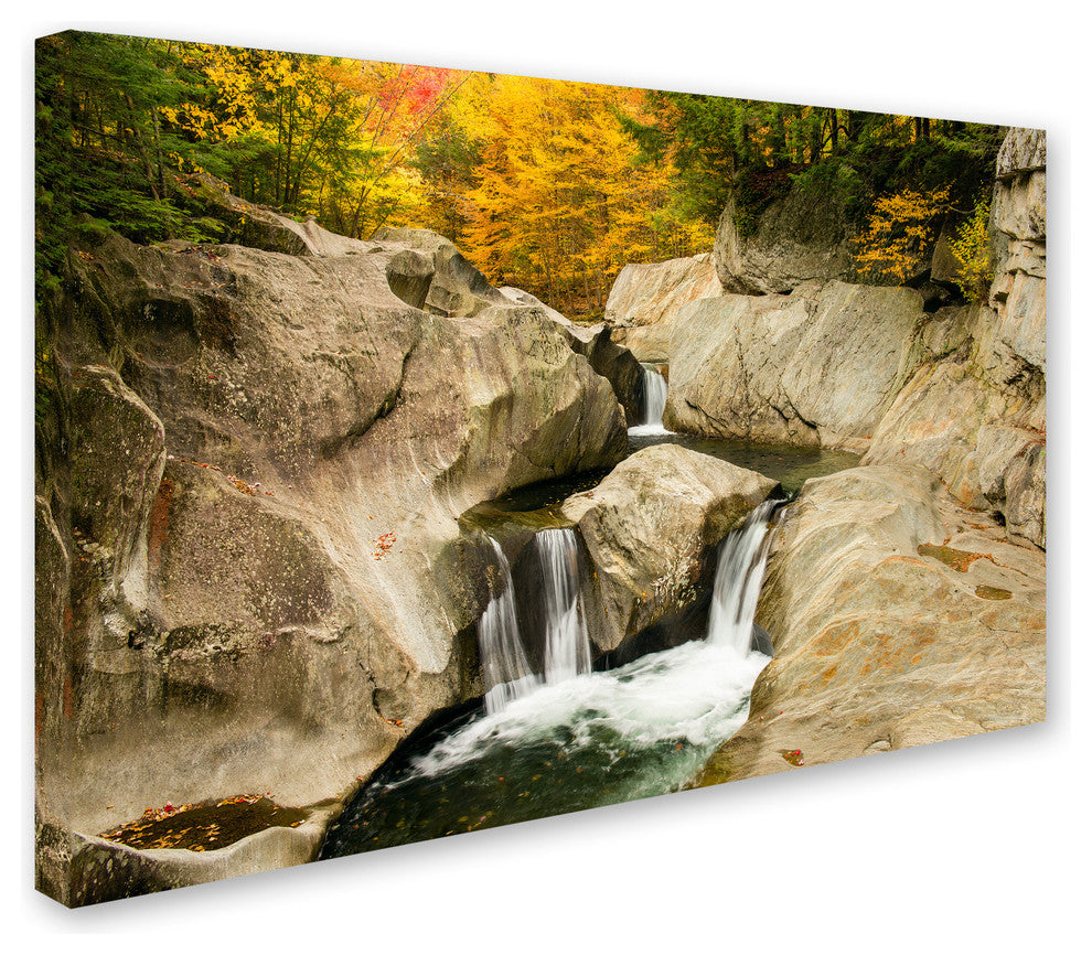 Michael Blanchette Photography 'Fall at the Falls' Canvas Art, 47"x30"