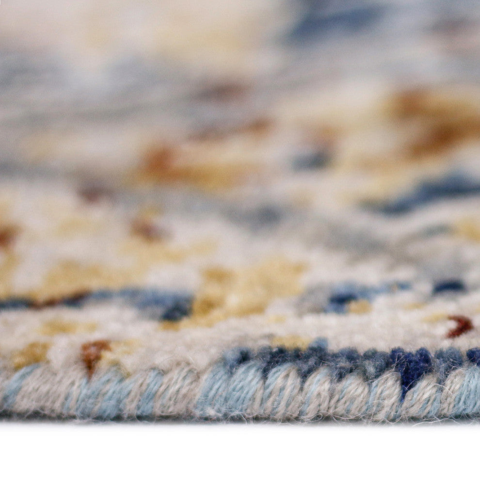 Bristol Jorenie Area Rug, Blue, 9' x 12', Bordered