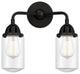 288-2W-BK-G312 Dover 2 Light 12.5" Bath Vanity Light, Matte Black