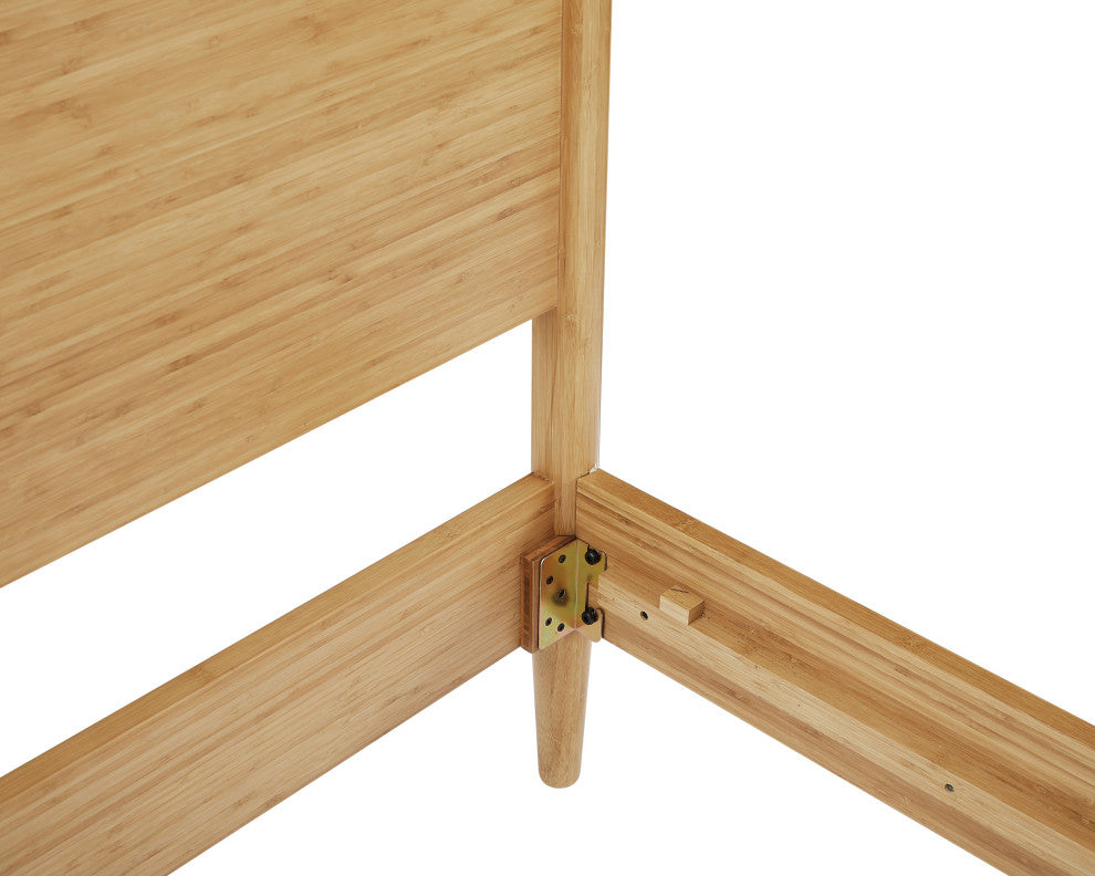 Ria Queen Platform Bed, Caramelized