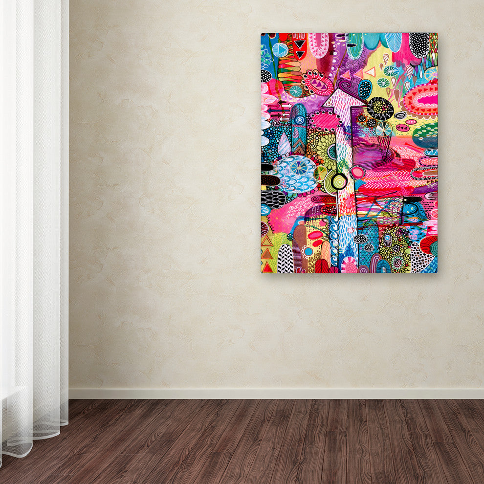 Hello Angel ''Up'' Canvas Art, 47x35