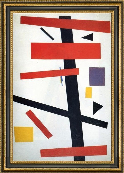 Kazimir Malevich Suprematism - 18" x 27" Framed Premium Canvas Print