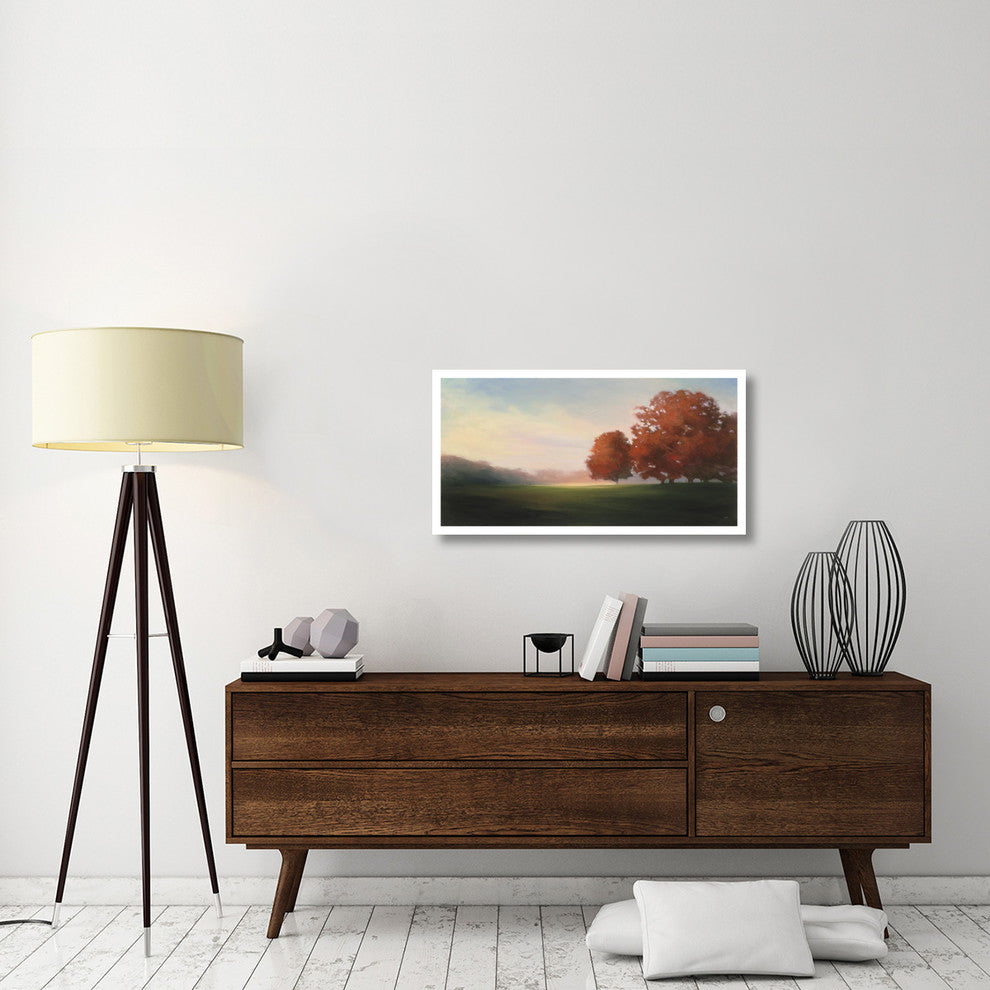 "La Plage en Hiver" Digital Paper Print by Julia Purinton, 38"x20"