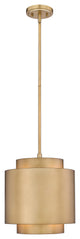Zlite 739P12-RB 1-Light Pendant, Rubbed Brass