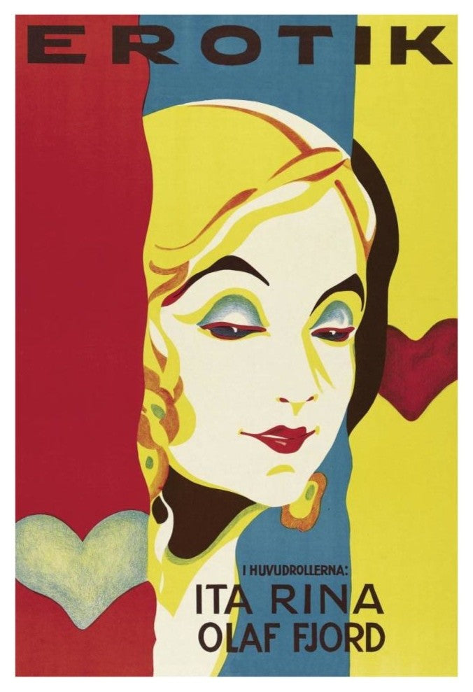 "Vintage Film Posters: Seduction "Erotik" Paper Print, 26"x38"
