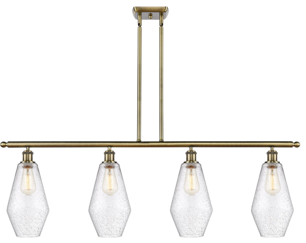 Innovations 516-4I-AB-G654-7-LED 4-Light Island Light, Antique Brass