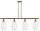 Innovations 516-4I-AB-G654-7-LED 4-Light Island Light, Antique Brass