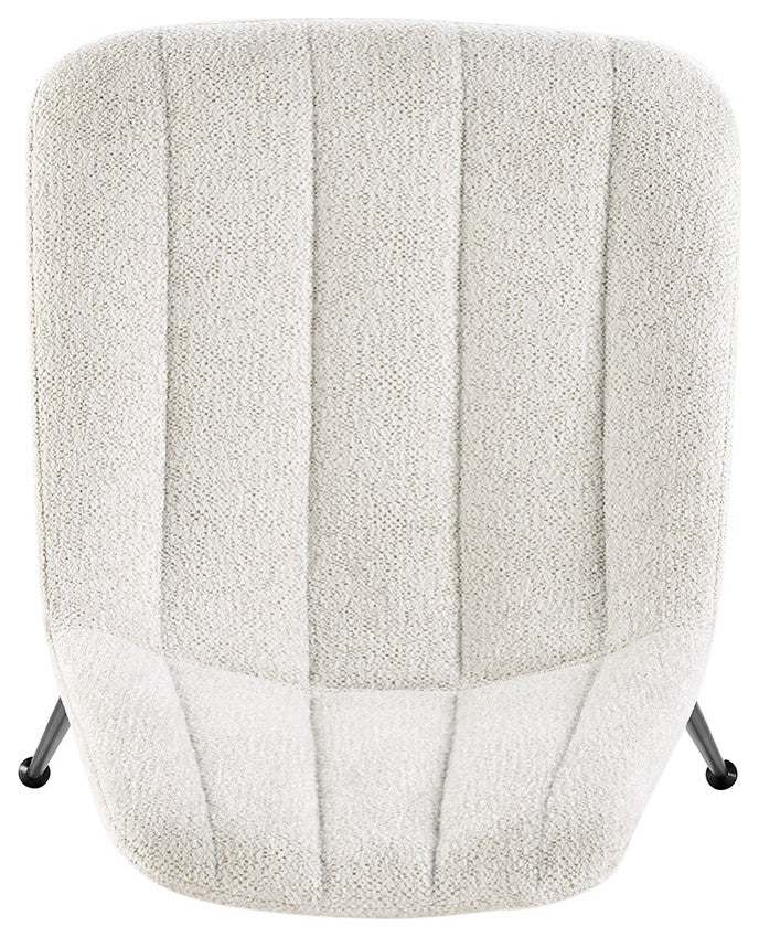 Robert PU Counter Stool,, Set of 4, Posh Ivory, Dining Side Chair, Fabric