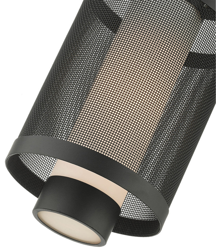 Livex Lighting Nottingham 1 Light Textured Black Medium Outdoor Pendant Lantern