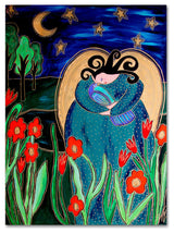 Wyanne 'Big Diva Angel With Bird' Canvas Art, 32"x24"